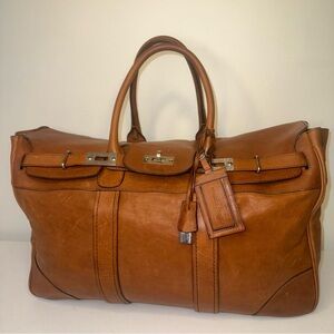 Brunello Cucinelli Leather Weekender Bag